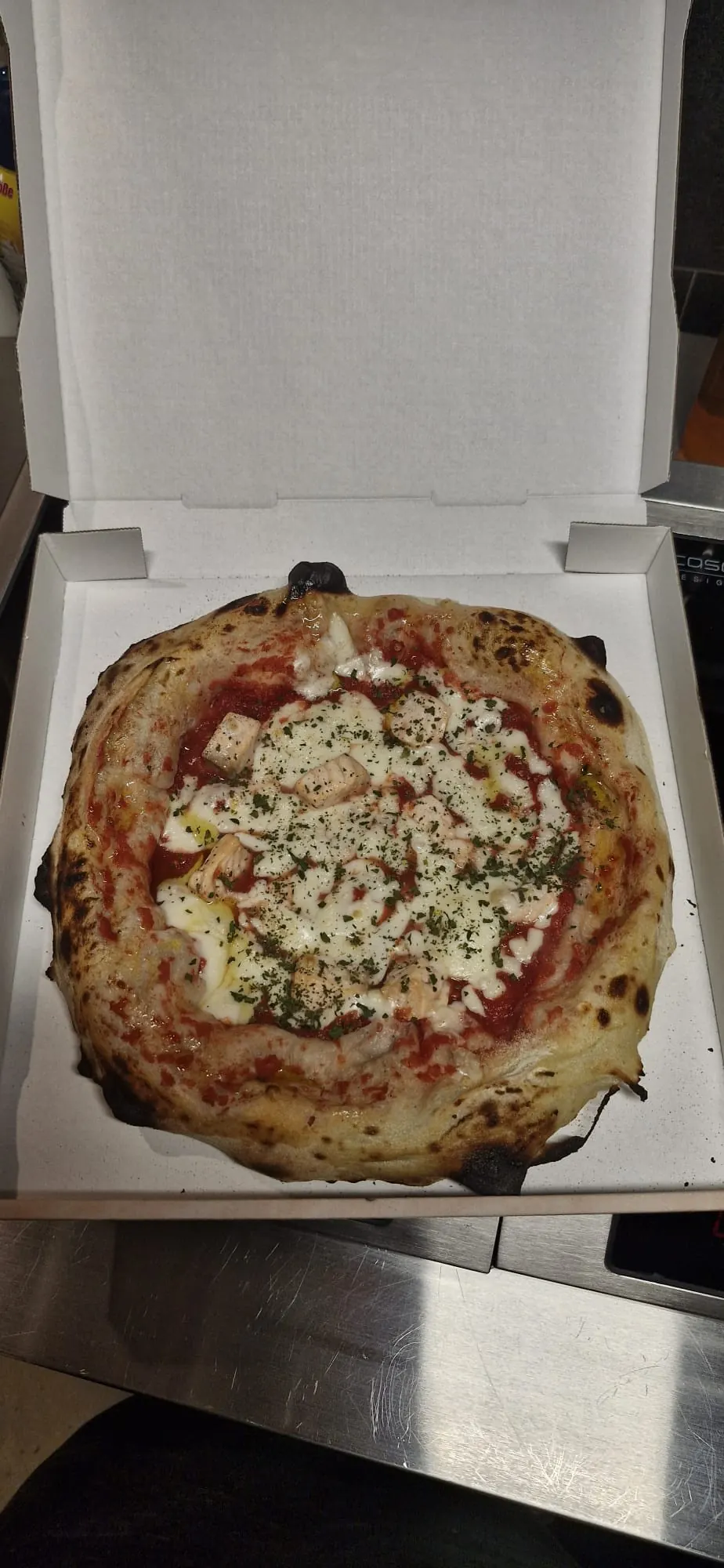 Pizza mit Räucherlachs